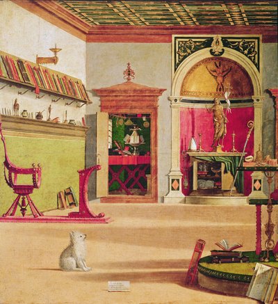 Vision of St. Augustine (detail) by Vittore Carpaccio